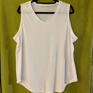 2/$20 - 2XL V Neck Sleeveless Super Soft & Stretchy T-shirt